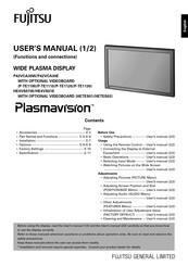 Fujitsu Plasmavision PV42VCA30W User Manual