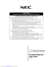 Nec DS1000 User Manual