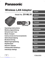 Panasonic DY-WL10 Operating Instructions Manual