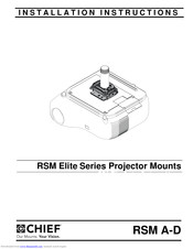 Chief RSM A-D Installation Instructions Manual