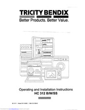 Tricity Bendix HC312SS Operating And Installation Manual