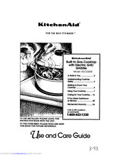 Kitchenaid KGCG260S Use And Care Manual