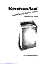 Kitchenaid KAWL400W Use And Care Manual