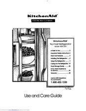 KitchenAid KSRC22D Use And Care Manual