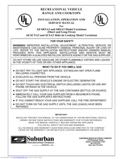 Suburban SRSA3 SERIES Installation, Operation And Service Manual