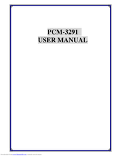 Advantech PCM-3291 User Manual