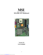 MSi MS-6380 User Manual