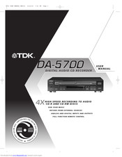TDK DA-5700 User Manual