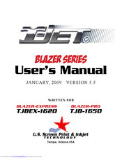 Screen Print & Inkjet BLAZER-PROTJB-1650 User Manual