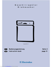 Electrolux ESF 6141 Instruction Book