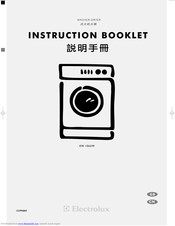 Electrolux EW 1063 W Instruction Booklet