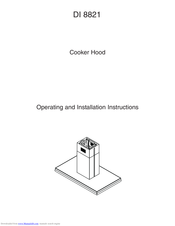 Electrolux DI 8821 Operating And Installation Manual