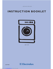 Electrolux EWF 1470 Instruction Booklet
