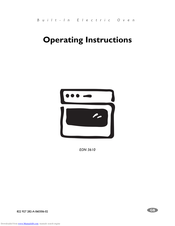 Electrolux EON 3610 Operating Instructions Manual