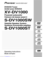 Pioneer XV-DV1000 Operating Instructions Manual