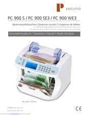 Pecunia PC 900 SE3 Operation Manual