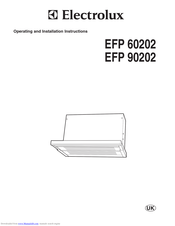 Electrolux EFP 90202 Operating And Installation Manual