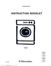 Electrolux EWF 1098 Instruction Booklet