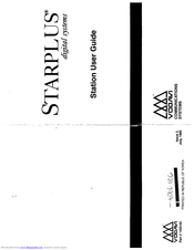Vodavi Starplus Digital Systems User Manual
