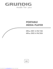 Grundig MPixx 2001 A FM/1GB Manual