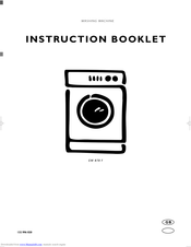 Electrolux EW879F Instruction Booklet
