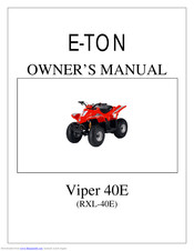 E-ton Viper 40E RXL-40E Owner's Manual