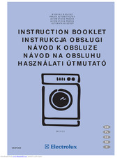 Electrolux EW513S Instruction Booklet