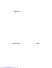 AEG-ELECTROLUX E42042-6 User Manual