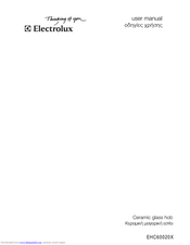 Electrolux EHC60020X User Manual