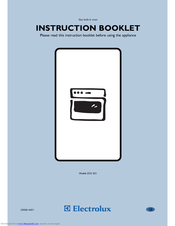 Electrolux EOG 601 Instruction Booklet