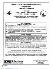 Bryant SW6PR Installation & Operating Manual
