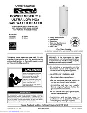 Kenmore POWER MISER 9 153.330960 Owner's Manual