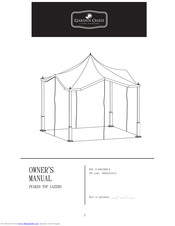 Garden Oasis PEAKED TOP GAZEBO Owner's Manual