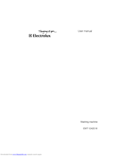 Electrolux EWT 12420 W User Manual