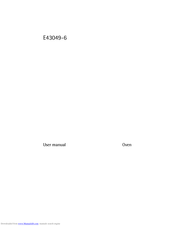 Electrolux E43049-6 User Manual