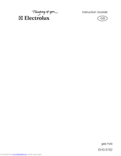 Electrolux EHG 6762 Instruction Booklet