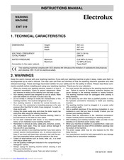 Electrolux EWT519 Instruction Manual