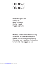 AEG-ELECTROLUX DD8693 Operating And Installation Manual