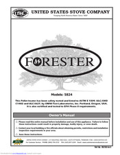 United States Stove Company Forester 5824 Owner's Manual