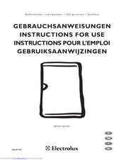 Electrolux ERT6677 Instructions For Use Manual