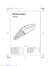 Electrolux ZB 284 Instruction Book