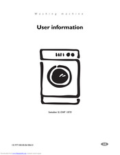 Electrolux EWF1870 User Information