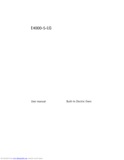 AEG-ELECTROLUX E4000-5-LG User Manual
