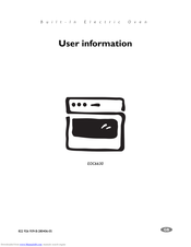 Electrolux EOC6630 User Information