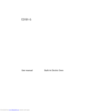 AEG-ELECTROLUX E3101-5 User Manual