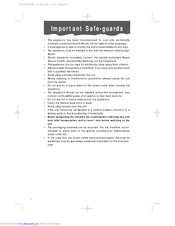 DELONGHI PACF 11 Instructions Manual