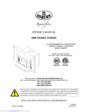 Osburn 1800 Owner's Manual