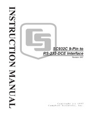 Campbell SC932C Instruction Manual