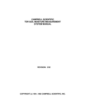 Campbell SDM1502 System Manual