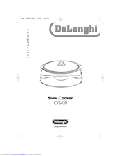 DELONGHI CKS420 Instructions Manual